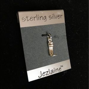 Sterling Silver Flip Cell Phone Charm Pendant